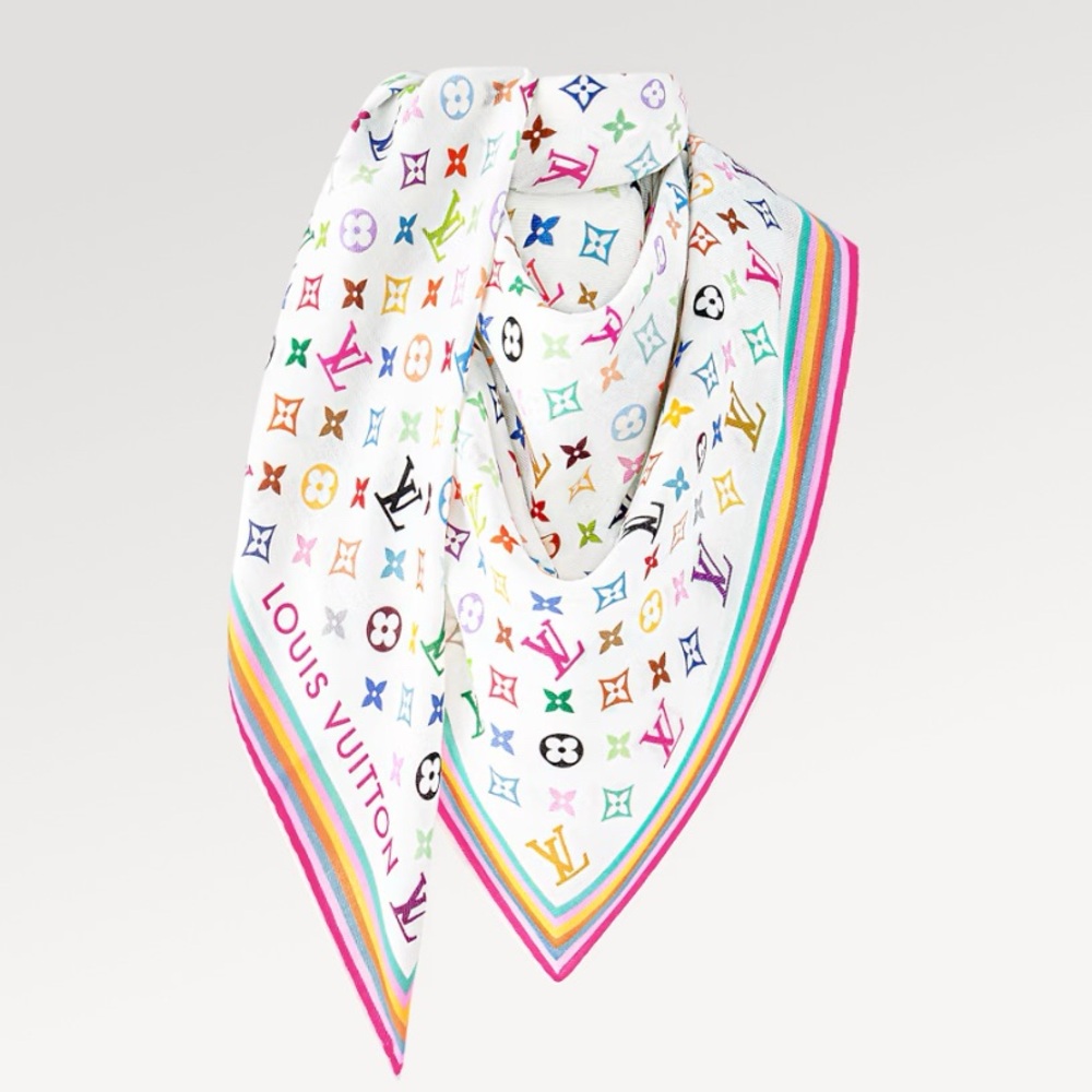 Louis Vuitton Multicolor Monogram Scarf 2025 Full Set